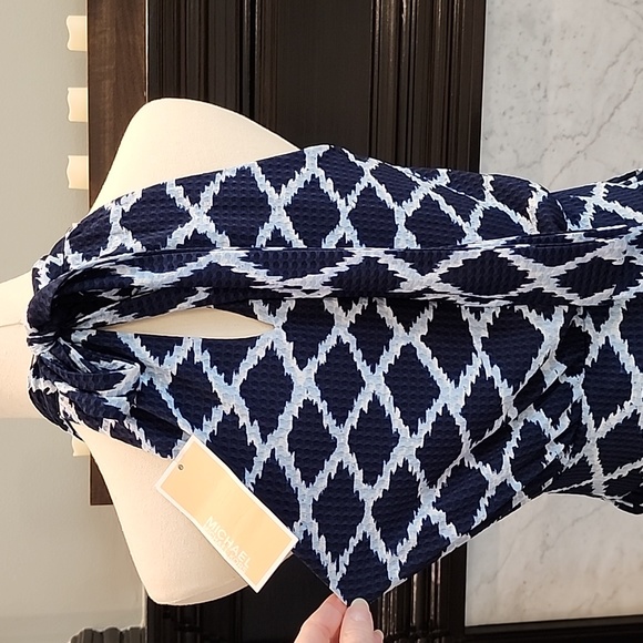 SOLD SOLD SOLD!NWT Michael Michael Kors Ikat Halter Dress Size M - Picture 14 of 16